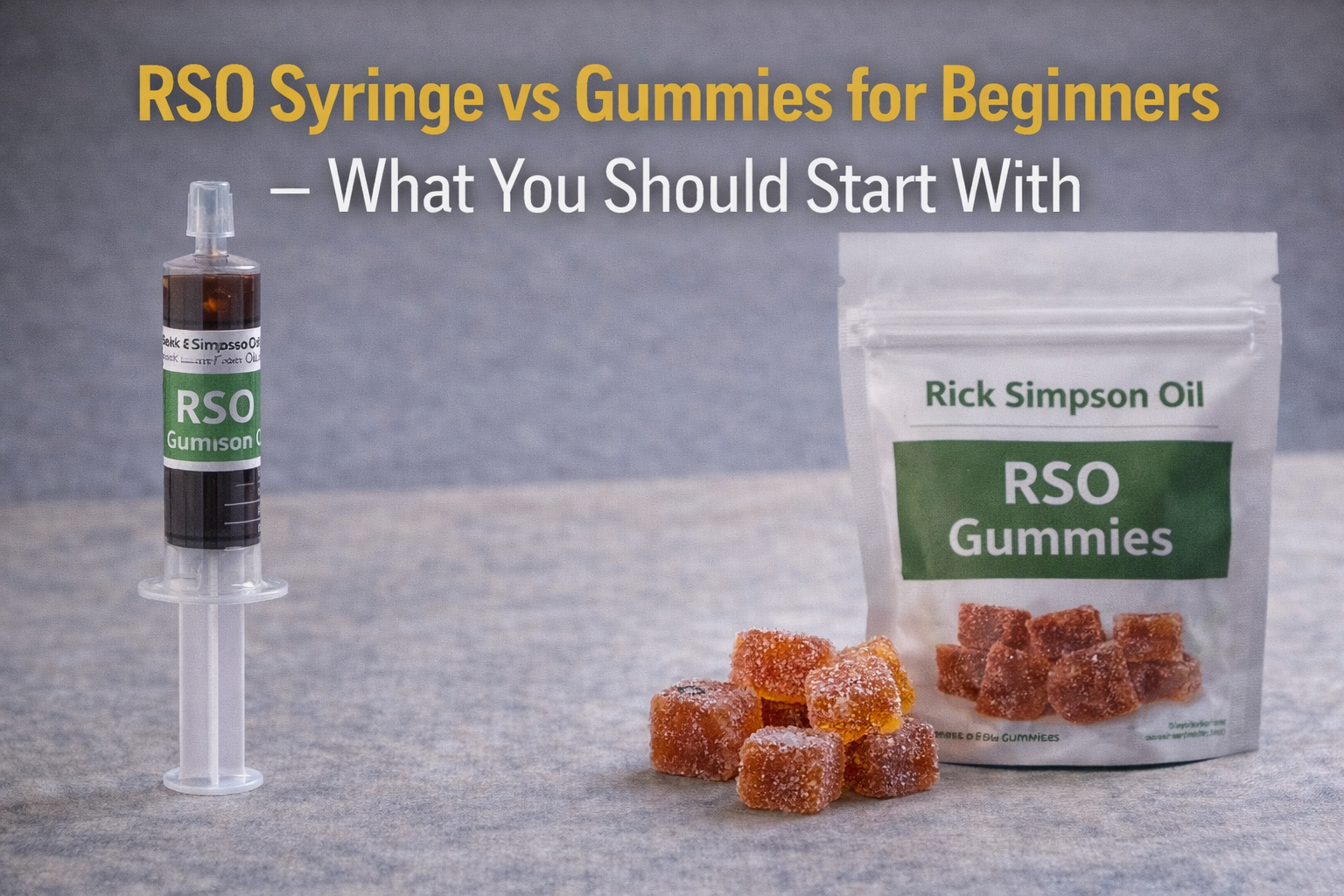 RSO syringe vs gummies