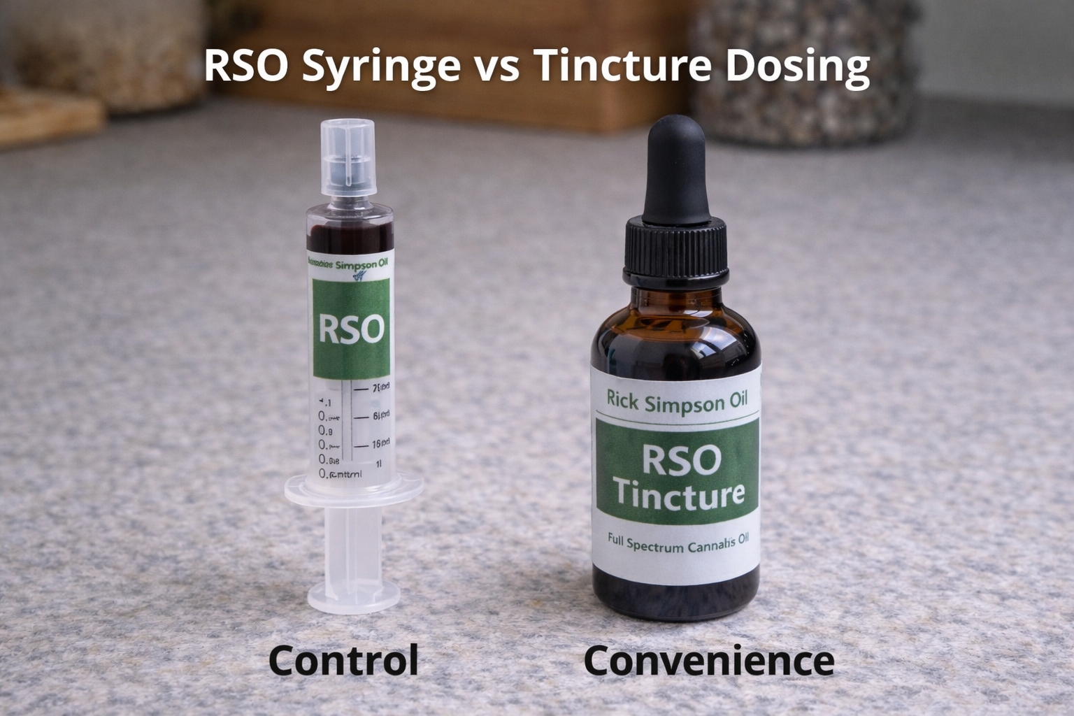 RSO syringe vs tincture dosing
