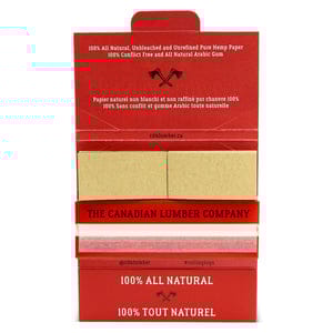 Greens Unbleached Hemp Rolling Papers with Tips