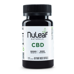 NuLeaf Naturals CBD Softgels Full Spectrum 60ct 900mg